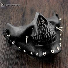 Gothic Scary Skull Mask Gothic Mask, Mascaras Halloween, Skull Accessories, Skull Face Mask, Goth Accessories, Scary Mask, Half Mask, Skull Mask, Cool Masks