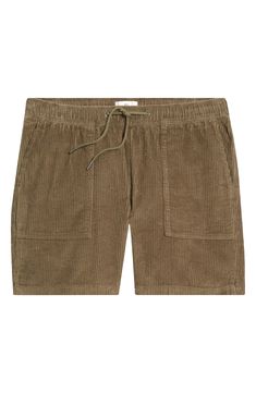 Roomy patch pockets and an elastic drawstring waist bring laid-back style and cozy comfort to a pair of retro-chic corduroy shorts. 7" inseam; 22" leg opening; 11" front rise; 14 1/2" back rise (size Medium) 100% cotton Machine wash, tumble dry Imported Not available for sale and shipment to Germany Mens Corduroy Shorts, Mens Corduroy, Corduroy Shorts, Laid Back Style, Retro Chic, Comforters Cozy, Drawstring Waist, Not Available, Elastic Waist