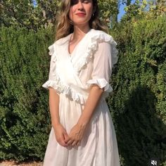 Antique 1910’s White Cotton Edwardian Lawn Dress, In Beautiful Condition! 26” Waist (Does Not Fit Any Larger, But Could Be Worn By A Slightly Smaller Waist For Ease) Smaller Waist, Lawn Dress, White Cotton Dress, Small Waist, Cotton Dress, Cotton Dresses, White Vintage, White Cotton, Vintage Dresses