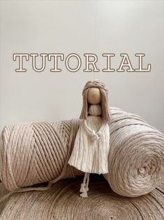 Macrame Doll VIDEO TUTORIAL/PATTERN, Beginner Friendly, Step by Step Instructions, Macrame Tutorial - Etsy Macrame People Tutorial, Macrame Baby Toys, Macrame Diy Beginners Step By Step, Macrame Doll Tutorial, Macrame People, Diy Yarn Dolls, Macrame Doll, Macrame Crafts, Tutorial Macramé