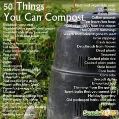 an advertisement for composting in the garden