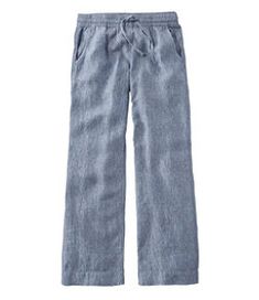 #LLBean: Women's Premium Washable Linen Pull-On Pants Linen Bottoms, Women Pants Casual, Pull On Pants, Ll Bean, L L Bean, Linen Pants, Pants Outfit, And Now, Amazing Women