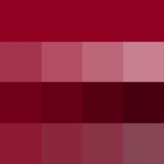 the color red is shown in shades of maroon and burgundy, which are very similar to each other