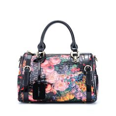 PRICES MAY VARY. 【Premium Quality Leather Purse】-- Genuine leather purses for women Made of high quality leather with embossed crocodile leather material without odor and ripping, feel comfortable, strong firmness and wear-resistant. 【Large Capacity】-- The flower purses for women is 11.8"(L)*13.7"(H)*6.3(W), The internal storage structure including two side pockets, two slot pockets, two zipper pockets, anti-thief pocket. with huge capacity to store personal cosmetics, iPad, mobile phones, keys, Leopard Handbag, Printed Purse, Printed Handbags, Genuine Leather Purse, Crocodile Leather, Shoulder Purse, Leather Tote Bag, Tote Handbags, Leather Purses