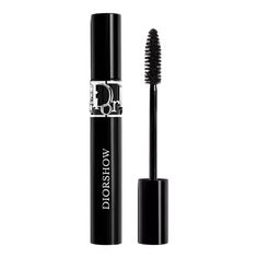 the mascara is brown and has a long brush on it's tip, which helps to