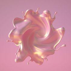 an abstract image of liquid flowing in the air