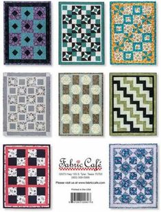 the quilt book features nine different designs