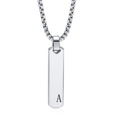 PRICES MAY VARY. How to customize:Step 1: choose color you like,then click"Customize Now"Step 2: Enter the customize info,choose words color and font to preview effect.Step 3: "Add to Cart"to finish your order. Unique Gift：Personalized vertical bar necklace make sense and are timeless. It can be used for celebrate and remember all important and special moments. Nice gifts to someone you admire and love for Father's Day,Graduation,Valentine's Day,Birthday,Christmas,New Year,Wedding,Engagement,etc New Years Wedding, Necklaces For Men, Vertical Bar Necklace, Nice Gifts, Initial Necklaces, Vertical Bar, Valentines Day Birthday, Custom Necklace, Special Moments