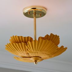 a light that is hanging from the ceiling