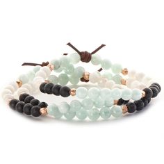 Spiritual Healing Bracelets With Oval Beads, Spiritual Stackable Friendship Bracelets, Black Bracelets With 8mm Beads For Healing, Minimalist Black Healing Bracelet, Spiritual Amazonite Bracelet For Everyday, Angelite Bracelet, Native American Poems, Spiritual Onyx Beaded Bracelets, Mini Bracelet