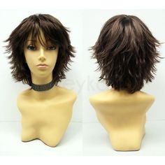 Short And Stylish Wind-Blown Layers! Made With Synthetic Fiber That Prevents Loss Of Style Even After Cleaning. *Not Heat Resistant, Do Not Use Heating Tools. Color: Brown Circumference: Default At 21" With Adjustable Cap (Max 22") Materials: Synthetic Wig Fibers Brand New Item Wig Prices Are Firm. Straight Shag, Shag Pixie, Shag Wig, Pixie Color, Color Anime, Pixie Wig, Short Shag, Rhinestone Hair Clip