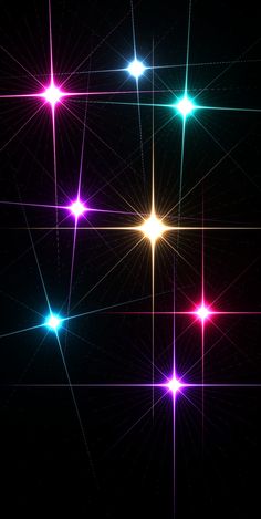 an abstract background with bright lights and lines in the dark, like stars or sparkles