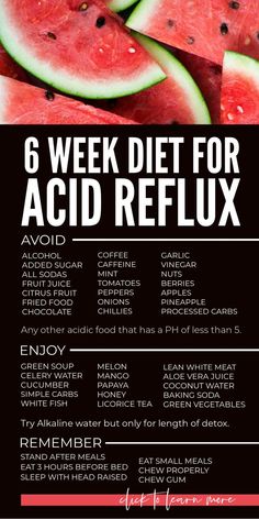 6 Week Acid Reflux Diet Acid Reflex, Acid Reflux Relief, Reflux Diet