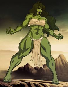 Shehulk Fanart, Savage She-hulk, Green Giant, New Art, Landscape Paintings, Art Reference, Marvel