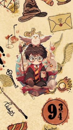 Harry Potter Cartoon, Harry Potter Art Drawings, Harry Potter Painting, Harry Potter Items, Harry Potter Cake, Harry Potter Gif, Harry Potter Tumblr