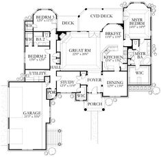 this is the floor plan for these luxury home plans, which include two master suites and three