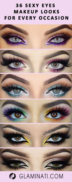 36 SEXY EYES MAKEUP LOOKS FOR EVERY OCCASION Eyes Makeup Looks, Eyes Talk, Kajal Eyeliner, Hooded Eye Makeup, Eye Makeup Steps