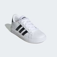 👟 adidas Grand Court 2.0 Shoes - White | Kids' Lifestyle | adidas US 👟 Kids Footwear, Adidas Grand Court, Kid Lifestyle, Shoe Carnival, Shoes White, Court Shoes, Adidas Online, Kid Shoes, Carnival