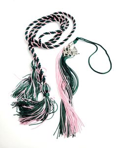 Alpha Kappa Graduation Tassels an Honor cord combo Graduation Cord, Graduation Cords, Graduation Tassel, Alpha Kappa Alpha, Jamaica, Scarf Wrap, Scarf Accessory, Tassels, Etsy Uk