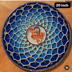 Lippan Mirror, Lippon Art, Clay Work, Mandala Design Art