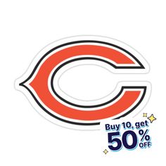 the chicago bears sticker is on sale for $ 50 off, and it's up