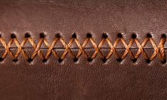 the stitchs in this leather look material are brown