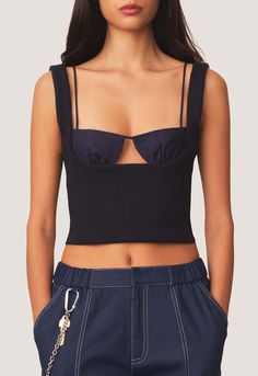 Exposed Bra Knit Top Midnight Baggy Clothes Aesthetic, Hoi An Tailor, Cotton Bra, Cotton Bralette, Baggy Clothes, Cotton Bras, London Fashion Week, Milan Fashion Week, Bra Tops