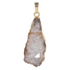 PRICES MAY VARY. Natural Agate Druzy Pendant Necklace: Made of natural agate druzy, irregular and raw slice. Since the stones are natural, the sizes, colors, shapes and the veins are different with each other, the pendant will be sent our randomly from what we have (including the different color, the presence of the geode druzy hole). Every stone is unique in this world, the pendant you will receive is similar with our picture shown. Length for crystal:approx 0.8"-1.6",hole diameter:approx 0.1"( Raw Slice, Women Healing, Quartz Geode, Crystal Collection, Necklaces For Women, Healing Crystal, Crystals And Gemstones, Natural Crystals, Druzy