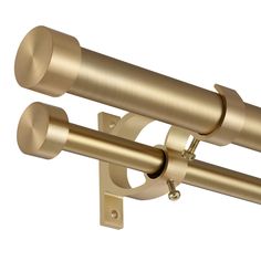 an image of a pair of brass door handles on a white background with clippings