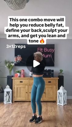 Anna 🙉 on Instagram: "Combo moves are game changers for your body 🥰🥰🥰
When you engage so many muscle groups in one exercise, you finally start seeing changes in your body 👌 💪 🤩
And you burn fat like crazy 🤪 
Add this to your daily routine with good nutrition and thank me later 😊 ☺️ 🙂 
I am using 3 lbs each dumbbell 👍 
Save, share, and follow for more tips ❤️ 😊 😀 

 #fitbusymum #fitnesstips #over40s #body #mother #weightlosss #ActiveWomen #StayFitAtHome #over40style #lowimpactmovement #workout #weightlosstips #burnfat #activemoms #bodygoals #workoutmotivation #motivation #tips #losefat #weightlosstips #healthylifestyle #beginnerworkout #homeworkouts #weightlosss #mum #fullbodyworkout #kneefriendly" Best Full Body Workout, Daily Exercises, Morning Workouts, Leg Exercises, Jillian Michaels, Exercise Workouts, Lose 10 Lbs, Everyday Workout, Exercise Videos