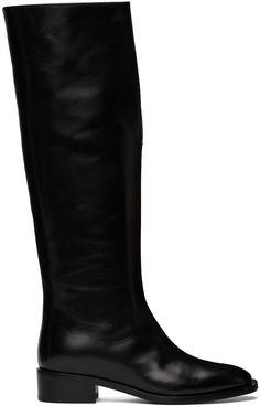 Find PETER DO V-neck Tall Boots on Editorialist. Knee-high buffed leather boots in black. · Pointed square toe · Cutout at collar · Stacked leather heel · Leather outsole · Heel: H1.5 in Supplier color: Black Black Knee Boots, Knee High Boots Flat, Peter Do, Boots Flat, Boots Tall, Dandruff Shampoo, Black Boots Tall, Anti Dandruff, Black Knees