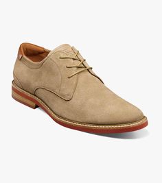 Highland Plain Toe Oxford Men’s Casual Shoes | Florsheim.com Mens Business Casual Shoes, Every Man Should Own, Internship Fashion, Mens Work Shoes, Tan Wedding, Fancy Clothes, Groom Shoes, Business Casual Shoes, Mens Fashion Wear