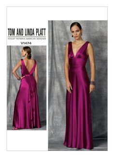 New Original VOGUE Patterns.  Thank you for visiting! Prom Dress Sewing Patterns, Evening Dress Sewing Patterns, Prom Dress Pattern, Gown Sewing Pattern, Formal Dress Patterns, Long Dress Patterns, Evening Dress Patterns, Dresses By Pattern, V Dress