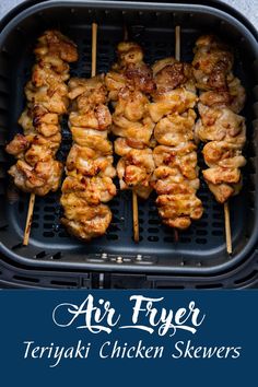 Teriyaki Chicken Skewers Skewers In Air Fryer, Chicken Skewers In Air Fryer, Teriyaki Chicken Skewers, Actifry Recipes, Braised Chicken Breast, Pork Skewers