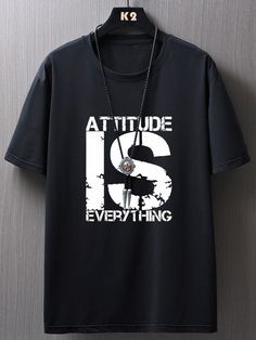 Black Casual  Short Sleeve Polyester Slogan  Embellished Slight Stretch Summer Men Tops Mens Tshirts Design Ideas, Graphic Tshirt For Men, Goth Tshirt Design, T Shirt Design Ideas Creative For Men, New T Shirt Designs For Men 2023, Minimal T Shirt Design, Mens Tshirt Designs, Men’s Graphic Tees, Men Tshirt Design Ideas