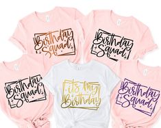 Get your order now: Peckshirt  Birthday Shirt, Birthday Crew Shirt for Woman, Birthday Party Shirts, Birthday Gift for Woman, Birthday Group Shirts, Birthday Squad Shirts - Print In Your Way Birthday Group Shirts, Birthday Squad Shirts, Woman Birthday Party, Squad Shirt, Birthday Party Shirt, Group Shirts, Mens Long Sleeve Tee, Crew Shirt, Birthday Gifts For Women