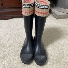 Reposhing This Item I Purchased From @Briannamae56. Loved It, But Ready To Rotate For Something New. Questions? Leave A Comment Below! Burberry Black, Burberry Shoes, Something New, Rain Boots, Black Red, Burberry, Black And Red, Women Shoes, Boots