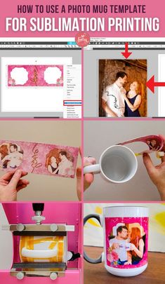 how to use a photo mug template for sublimation printing