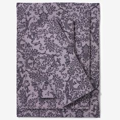 a purple and black floral print pocket square