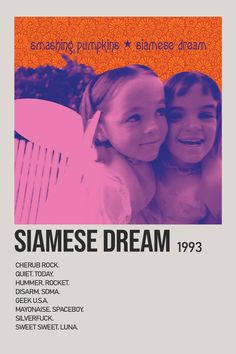 Smashing Pumpkins Poster Siamese Dream, Siamese Dream Poster, Smashing Pumpkins Poster, Uni Posters, Siamese Dream