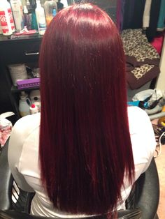 Matrix HD Red hair! Red Velvet Hair Color, Red Hair Day, Matrix Hair Color, Wine Hair Color, Styled Hair, Hair Tint