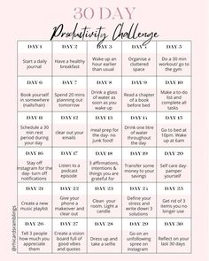 Great 30 Day Transformation Challenge, 2025 Bujo, Bullet Journal Topics, Being More Productive, 2024 Bujo, Productive Lifestyle, Productivity Challenge, Spring Challenge, Story Questions