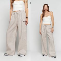 Brand New, Size Small. Color Is Called Oatmeal. It Doesn't Get Much Easier Than These Lightweight Linen Pants Fashioned With Handy Pockets And A Comfy Drawstring Waist. 31" Inseam; 26" Leg Opening; 12 1/2" Front Rise; 15 1/2" Back Rise (Size Medium) 100% Linen Machine Wash, Tumble Dry Imported Item #7534180 The Fit Designed To Have A Relaxed Fit. This Item Runs Large. We Recommend Sizing Down. See Our Size & Fit Guide. The Details Pocket Details And Drawstring Waist. This Is A Lightweight Linen Linen Pants Style, Linen Pant, Lightweight Pants, Linen Pants, Pocket Detail, Linen Fabric, Drawstring Waist, Fabric Care, Pant Jumpsuit