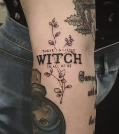 there is a little witch in all of us tattoo