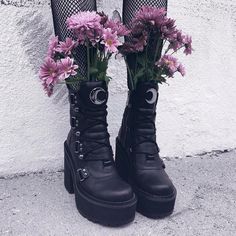 Broom Rider Boots [B] | KILLSTAR - US Store Coven, Witch Aesthetic Outfit, Modern Witch Fashion, Goth Boots, Rider Boots, 2010 Fashion, Witch Fashion, Moon Boots, Goth Outfits