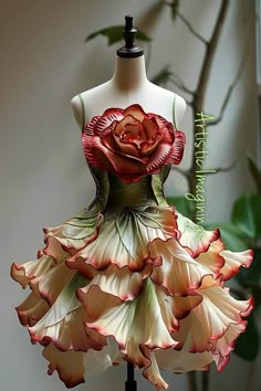 Flower Dress Design, Fairy Clothes, Fashion Drawing Dresses, Fashion Illustration Dresses, Fairy Costume