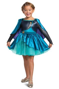 Dress with detachable capelet Frozen 2 Queen Anna Tutu Classic Toddler Costume Product Description: Dress with detachable capelet Manufacturer's Size Chart: Returns: To receive return instructions, please open a return request through eBay. Most returns are processed within 1-2 weeks from the day we get it back. All shipping charges (original and return shipping) are the buyer’s responsibility. Returns may take a little longer to process during Halloween season. Item is not eligible for return if: It is past 30 days since you received it. Item is used or altered it in any way. Item was sealed, but is now open. Item became damaged after you tried it on. A 20% restocking fee will apply if: Item is returned to sender, undeliverable, or refused. Please note that we can't view notes or comments Anna Tutu Dress, Anna Tutu, Frozen Tutu, Frozen 2 Anna, Anna Costume, Princess Halloween, Detachable Cape, Frozen Queen, Princess Halloween Costume