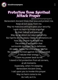 Protection Affirmation Witchcraft, Black Magic Reversal Spell, Wiccan Prayers Protection, Spiritual Protection Quotes, Protection From Jealousy Spell, Protection Prayer Spiritual, Sage Prayer, Evil Eye Quotes, Invocation Prayer