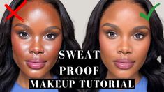 Best Sweat Proof Makeup, Sweat Proof Makeup Tips, Sweatproof Makeup Tutorial, Sweat Proof Foundation, Gym Makeup, Sweat Proof Makeup, Dry Skin Makeup, Nose Makeup, Bold Makeup Looks