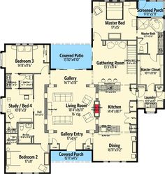 this is the floor plan for these two story house plans, which are both open and closed